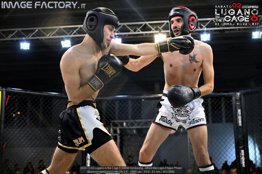2023-12-02 Lugano in the Cage 6 00938 Kickboxing - Alfred Maccagni-Filippo Pfister